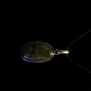 16” black chain silver agate.